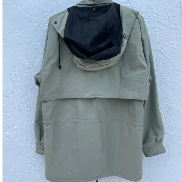 Eddie Bauer Mens Gore Tex Winter Hooded Jacket Beige Sz Small - Picture 11 of 16